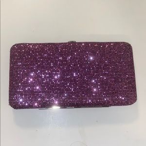Purple sparkly wallet